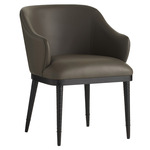 Hershel Dining Chair - Ebony / Dim Gray
