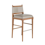 Keegan Counter / Bar Stool - Walnut / Morel Leather