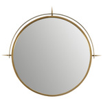 Nixon Mirror - Antique Brass / Mirror