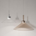 Concentrico Pendant - Natural Aluminum / Transparent