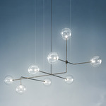 Essenza Globe Chandelier - Transparent