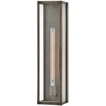 Max Outdoor Wall Sconce - Burnished Bronze / Clear