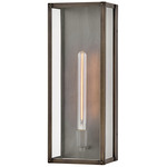 Max Outdoor Wall Sconce - Burnished Bronze / Clear