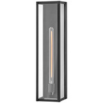 Max Outdoor Wall Sconce - Black / Clear