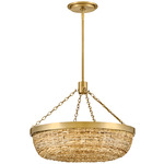 Sanibel Convertible Pendant - Lacquered Brass / Natural