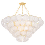 Cedar Hill Chain Hung Chandelier - Vintage Gold Leaf