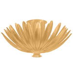 Whitfield Semi Flush Ceiling Light - Vintage Gold Leaf