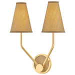 Buskirk Wall Sconce - Aged Brass / Natural