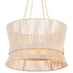 Ocean Hill Pendant - Vintage Gold Leaf / Abaca