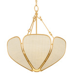 Bayville Pendant - Vintage Gold Leaf / Natural