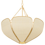 Bayville Pendant - Vintage Gold Leaf / Natural