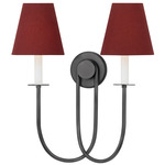 Midtown Wall Sconce - Old Bronze / Garnet