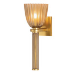 Columbus Wall Sconce - Aged Brass / Light Bronze