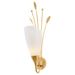 Forest Glen Wall Sconce - Vintage Gold Leaf / Seeded Cloud