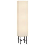 Cy Floor Lamp - Black Iron / Off White