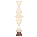 Greendale Floor Lamp - Walnut / White