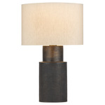 Farmingdale Table Lamp - Cast Aluminum / White Linen