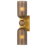 Hurleyville Wall Sconce - Aged Brass / Light Bronze
