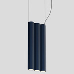 Silo 3SB Pendant - Textured Midnight Blue