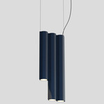 Silo 3SD Pendant - Textured Midnight Blue