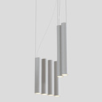 Silo 10 Multi Light Pendant - Textured White