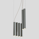 Silo 10 Multi Light Pendant - Tumbled Aluminum