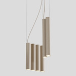 Silo 10 Multi Light Pendant - Textured Beige