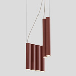 Silo 10 Multi Light Pendant - Textured Terracotta