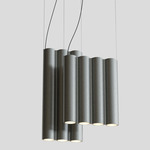 Silo 11 Multi Light Pendant - Tumbled Aluminum