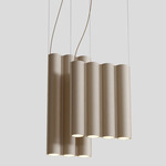 Silo 11 Multi Light Pendant - Textured Beige