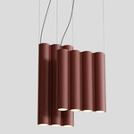 Silo 11 Multi Light Pendant - Textured Terracotta