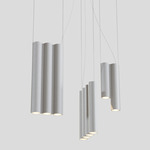 Silo 12 Multi Light Pendant - Textured White