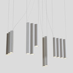 Silo 13 Multi Light Pendant - Textured White