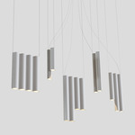 Silo 14 Multi Light Pendant - Textured White