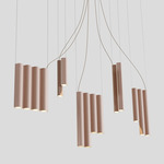 Silo 14 Multi Light Pendant - Wrinkled Dusty Pink