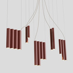 Silo 14 Multi Light Pendant - Textured Terracotta