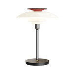 PH 80 Portable Table Lamp - Chrome / Red / Opal White