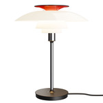 PH 80 Table Lamp - Chrome / Red / Opal White