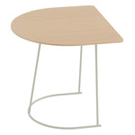 Airy Half Coffee Table - Lacquered Oak Veneer / Off White