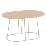 Airy Coffee Table - Lacquered Oak Veneer / Off White