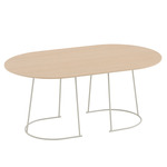 Airy Coffee Table - Lacquered Oak Veneer / Off White