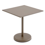 Linear Steel Square Cafe Table - Taupe