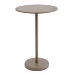 Linear Steel Round Cafe Table - Taupe