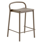 Linear Steel Stool - Taupe
