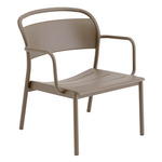 Linear Steel Lounge Armchair - Taupe