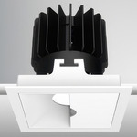 Luca 3.5 inch Square Wall Wash Downlight with Trim - White / White