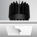 Luca 3.5 inch Square Trimless Wall Wash Downlight - White