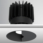 Luca 3.5 inch Round Trimless Wall Wash Downlight - Black