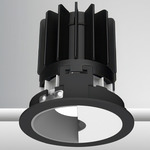Luca 2.7 inch Round Wall Wash Downlight with Trim - Black / Haze