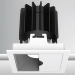 Luca 2.7 inch Square Wall Wash Downlight with Trim - White / Haze